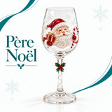 Verres à vin de Noël